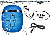 SEWOBYE IPX8 Reproductor de MP3 subacuático a prueba de agua, HIFI MP3 Natación subacuática para nadar y correr, Auriculares ...